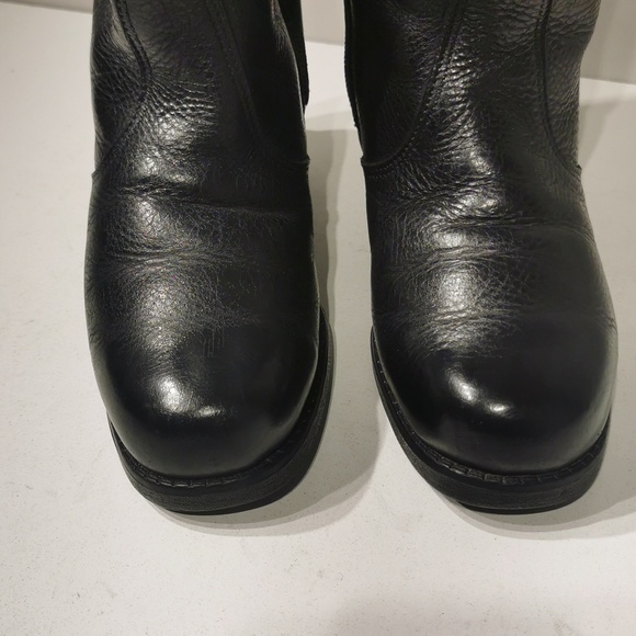 VINTAGE PAJAR REAL SHEEPSKIN LEATHER BOOTS MADE IN CANADA - Picture 5 of 9
